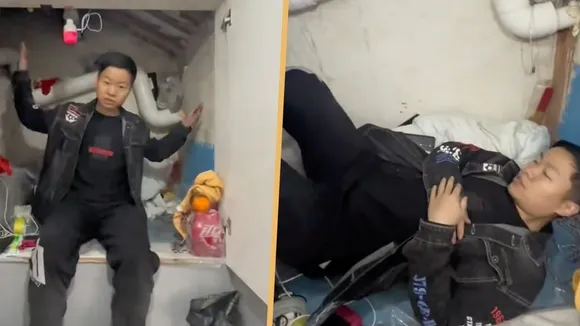Migrant Worker's 1.5-Meter 'Plumbing Cabinet' Home Sparks Debate in China