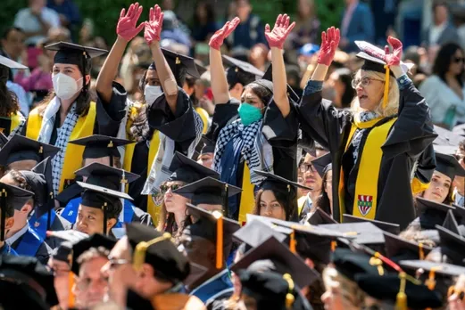 Yale Graduates Stage Walkout of Commencement to Protest Gaza Crisis