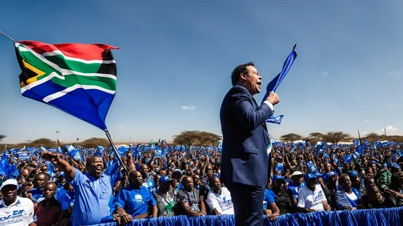 DA Leader Steenhuisen Holds "Rescue South Africa" Roadshow in Springs, Ekurhuleni