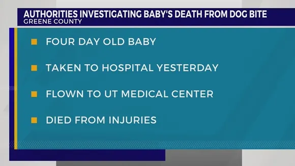 4-Day-Old Infant Dies from Dog Bite Injuries in Greene County, Tennessee