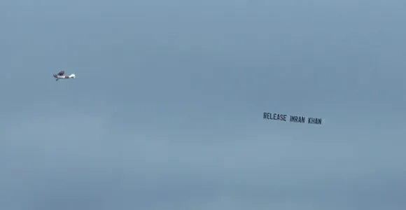 Aircraft Flies "Release Imran Khan" Banner Over India Vs Pakistan T20 World Cup Match in New York