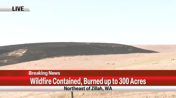 Wildfire Near Zillah, Washington Fully Contained After Burning 300 Acres