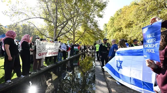 Pro-Palestine Student Encampment at University of Melbourne Faces Off with Jewish Groups