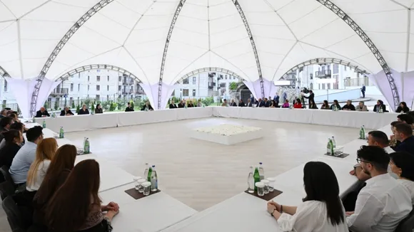 President Aliyev and First Lady OpenResidential Complexin Shusha, Meet Returning Residents