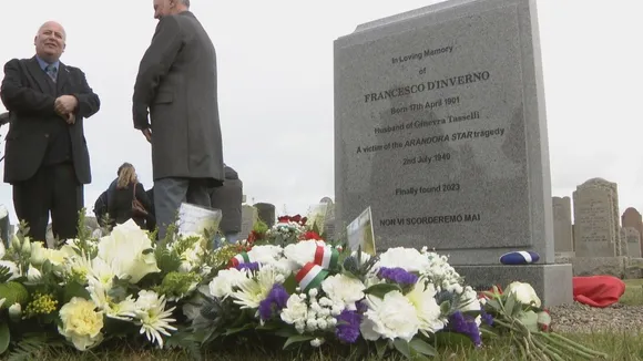 Headstone Unveiled for Italian Internee Buried in Unmarked Grave for 83 Years