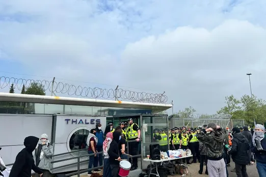 Pro-Palestine Activists Stage Protest at Glasgow Thales Factory Over Arms Sales to Israel to Commemorate Nakba Day