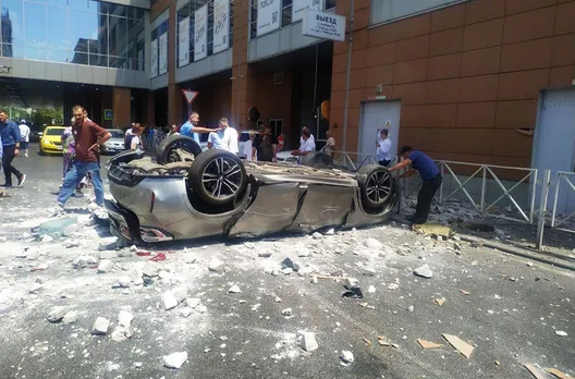 BMW X6 M Falls from Third Floor of Parking Garage in Krasnodar, Russia, Killing Three, Including Minor Child
