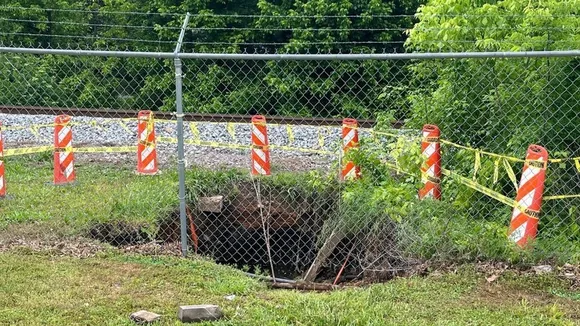 Sinkhole Near CSX Rail Line in Dalton, GA Sparks Safety Concerns