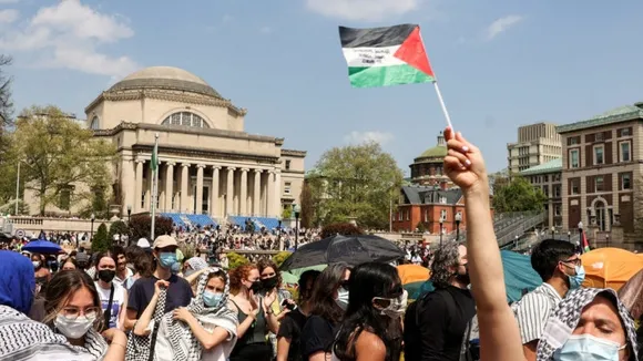 False Claim Spreads About Pro-Palestine Slogan at Columbia University