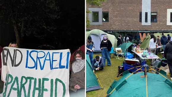Gaza Solidarity Encampments Spread to UK Universities Amid Violent Clashes on US Campuses