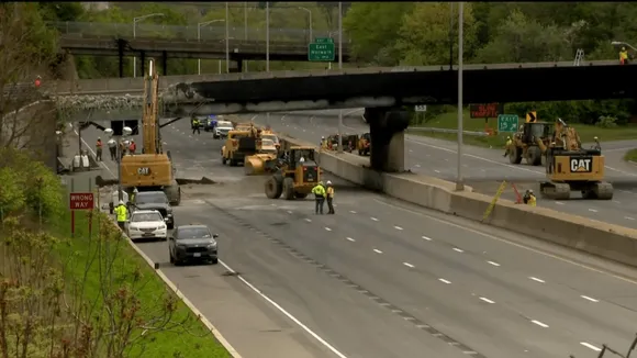 Norwalk I-95 Bridge Demolition Begins After Tanker Explosion; Traffic Affected, Schools Closed