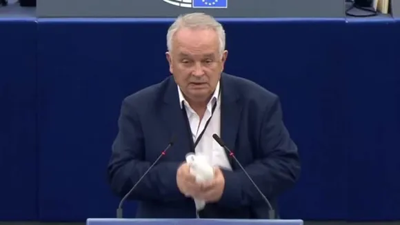 Slovakian MEP Releases Dove in European Parliament Chamber