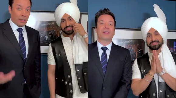 Diljit Dosanjh Teaches Punjabi to Jimmy Fallon Backstage Ahead of 'Tonight Show' Debut