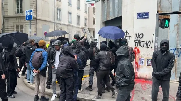 Police Clashes with Protesters Marking May Day 2024 in Lyon, France
