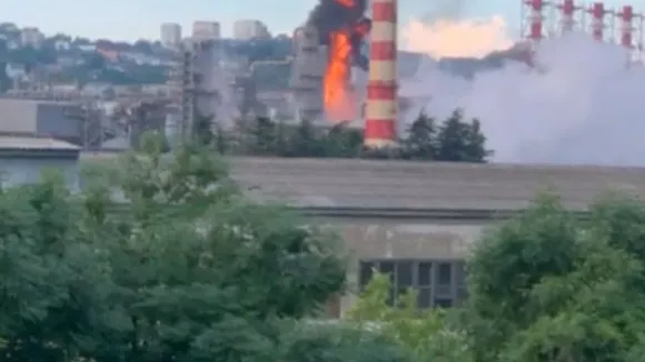 Ukrainian Drone Attack Shuts Down Russia's Tuapse Oil Refinery