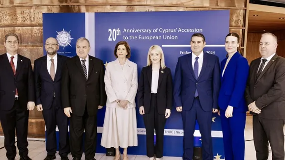 Demetriou Urges Turkey's Cooperation on Cyprus Issue at EU Anniversary Event