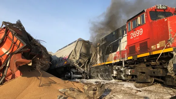 Burning Freight Train Carrying Hazardous Materials Prompts Evacuations in Saskatoon