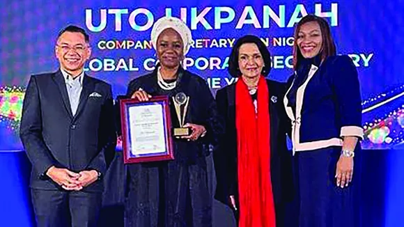 Uto Ukpanah of MTN Nigeria Wins Inaugural Global Corporate Secretary Award