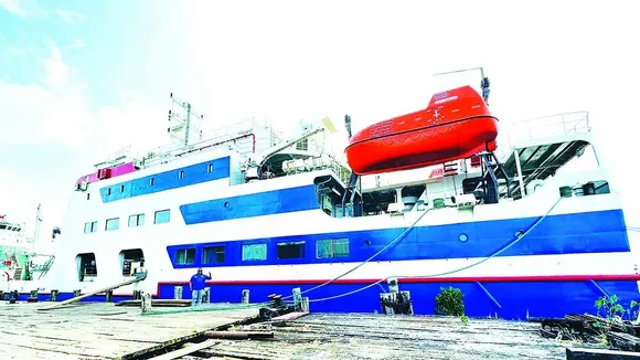 MV Ma Lisha Undergoes Routine Maintenance at Guyana Port