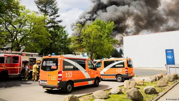Berlin Chemical Factory Fire Unleashes Toxic Smoke, 160 Firefighters Battle Blaze