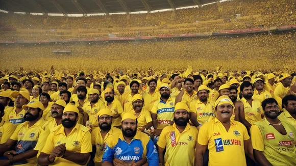 Lone Lucknow Super Giants Fan Celebrates Amidst Sea of Chennai Super Kings Supporters