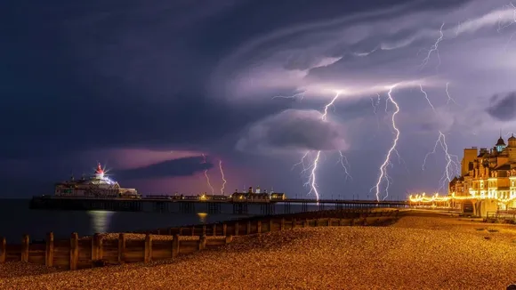 35,000 Lightning Strikes Hit England and Wales Overnight, Causing Widespread Damage