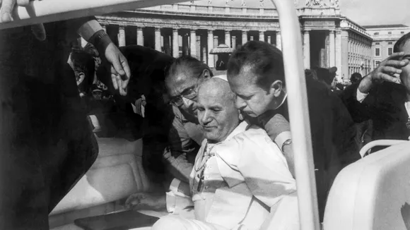 Pope John Paul II Shot in St. Peter's Square on May 13, 1981