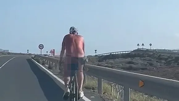 Naked Tourist on Bicycle Outrages Locals in Lanzarote, Spain