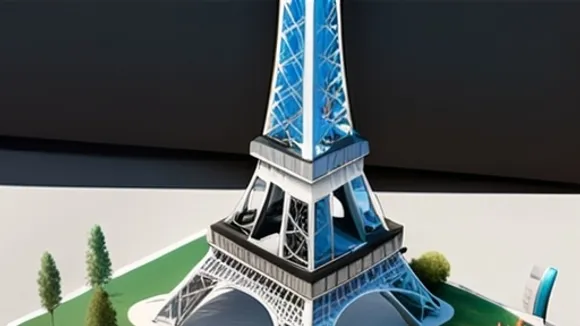 Paris 2024 Unveils Eiffel Tower-Inspired Podium Made from Recycled Plastic