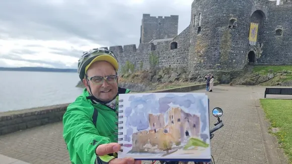 Timmy Mallett Completes 2,000km Cycling and Painting Journey in Memory of Late Brother
