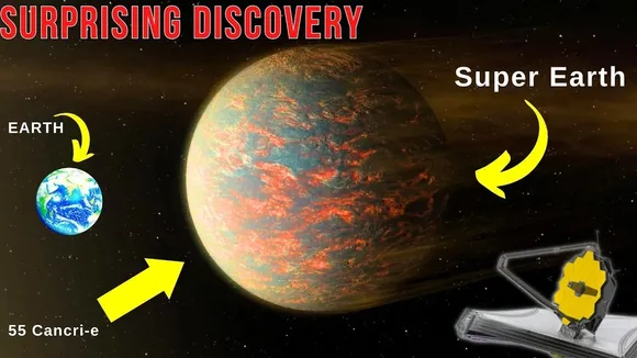 James Webb Telescope Detects Atmosphere on Rocky Exoplanet 55 Cancri e