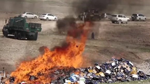 Afghan Authorities Destroy Over 3 Tons of Narcotics in Kabul