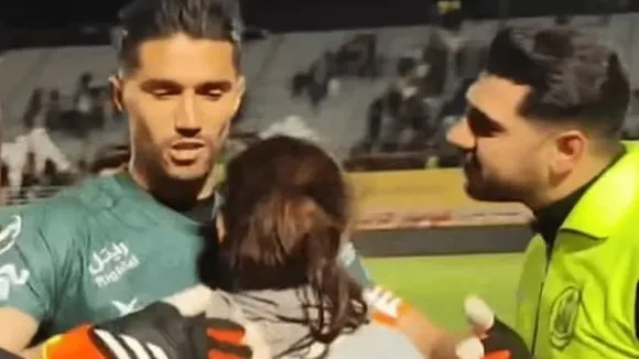 Iranian Goalkeeper Suspended and Fined for Hugging Female Fan