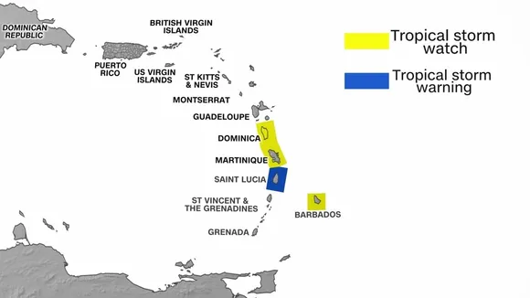 Severe Weather Warnings Issued for Guadeloupe as Heavy Rains Expected