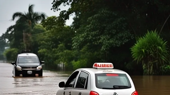 Taxi Driver in Pathum Thani Charges Double Fare Amid Flooding Concerns