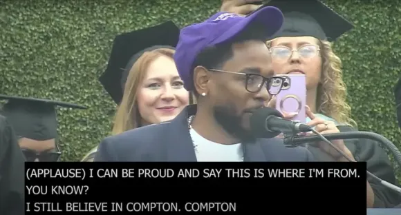 Kendrick Lamar Inspires Compton College Graduates with Powerful Commencement Speech