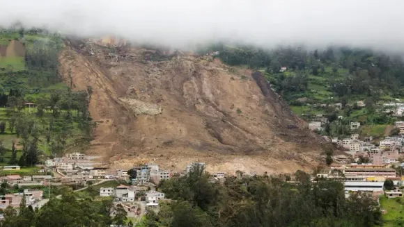 Massive Landslide At Sanqing Mountain in Jiangxi Province Blocks Road
