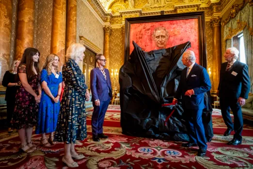 King Charles III Unveils His First Portrait Since Coronation, Adorned in Welsh Guards Uniform