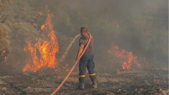 Tourists Forced to Sleep Outdoors as Greece Wildfires Ravage Kos