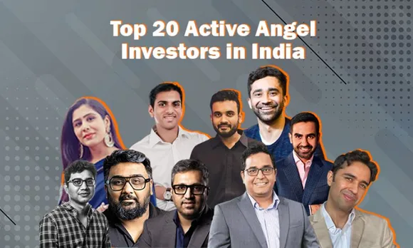 Kunal Shah, Ashneer Grover, Nithin Kamath, Vijay Shekhar Sharma, Binny Bansal, Ghazal Alagh, Sandeep Nailwal, Ankit Nagori, Varun Alagh, Arjun Vaidya, Maninder Gulati, Balaji Srinivasan, Aprameya Radhakrishna, Nitin Gupta, & Ankur Nagpal are the Top 20 Most Active Angel Investors in India's Startup Ecosystem.