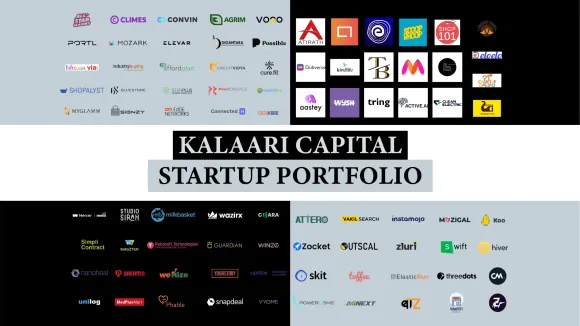 aastey, Active.Ai, Affordplan, AgNext, Agrim, Atirath, ATTERO, Baaz Bike, BlueStone, BOMBAY PLAY, CashKaro, Chara Technologies, Clean Electric, CLIMES, ConnectedH, Convin, Creative Galileo, CreditVidya, Cure.fit, Deconstruct, All-Star Games, Digantara, Dream11, Dubverse, EdGE Networks, ElasticRun, Elevar, Eleolo, Embibe, Guardian, Haptik, HealthPlix, HerKey, Hiver, Industry Buying, InstaMojo, Jumbotail, Kindlife, Koo, MagZter, Mall91, MedPlus, Mettl, Milkbasket, Mozark, Muzigal, Myglamm, Myntra, Nanoheal, Outscal, Peer Robotics, Perpule, Phable, POPxo, PORTL, Possible, Power2SME, Robosoft, Samosa Party, ScoopWhoop, Shop101, Shopalyst, Signzy, SimpliContract, Simplilearn, Skit, Snapdeal, Stanplus, Studio Sirah, Swift, three dots, Toffee, tring, Truebil, Unilog, Upstox, Urban Ladder, Zolvit, via.com, Vogo, Vyome, Wazirx, WeRize, Winzo, Wysh, YourStory, Zivame, Zluri, and Zocke, etc are the Startups Funded by Kalaari Capital | Kalaari Capital Startup Portfolio.