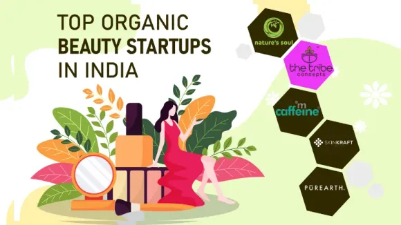 Skincraft, mCaffein, Plum, Purearth, Kama Ayurveda, SoulTree, Pahadi Local, Tribe Concepts, Forest Essentials, and Wild Earth are the Top 10 Organic Beauty Startups in India in 2023.
