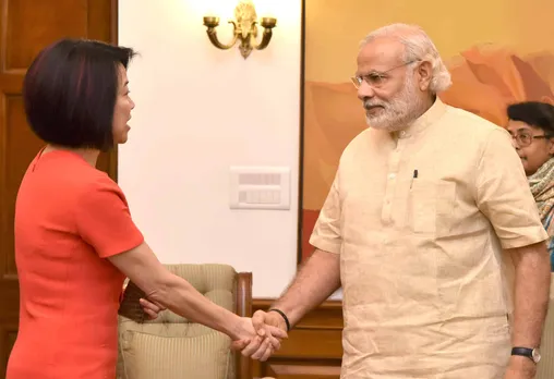 Ruckus Wireless CEO Selina Lo meets Narendra Modi