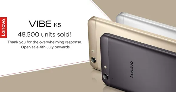 Lenovo Vibe K5 to go on open sale on Amazon.in