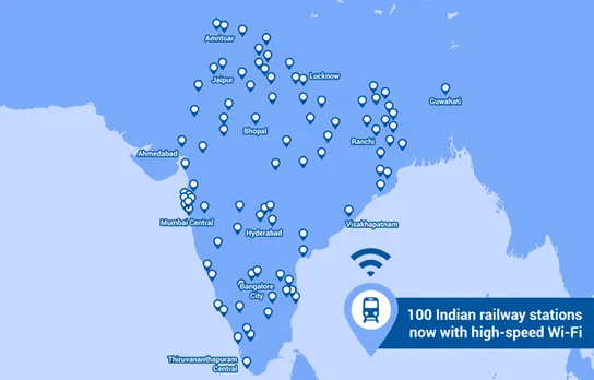 Google, Railtel high-speed Wi-Fi rolls into 100th railway station in India