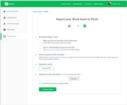 Flock onboards Slack users with native user migration tool launch