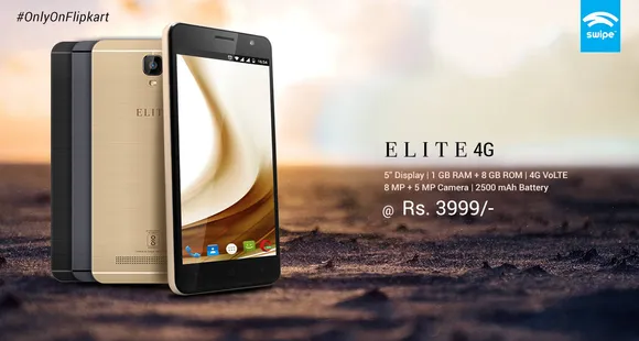 Swipe launches new 4G Smartphone at Rs 3,999