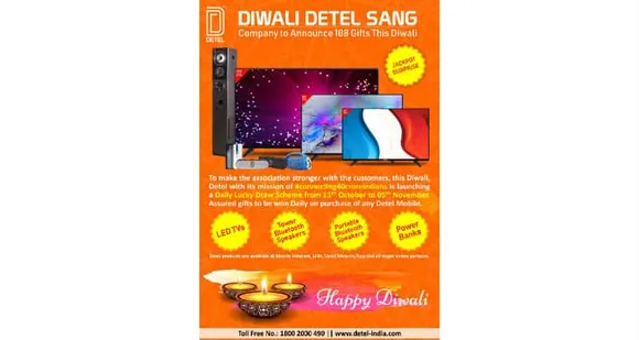 Detel announces lucrative offers for its customers this Diwali