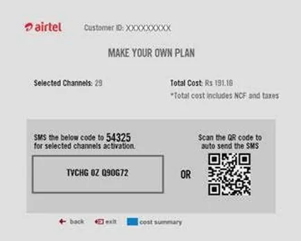 Airtel helps customers to switch to new TV pricing with a simple QR scan method