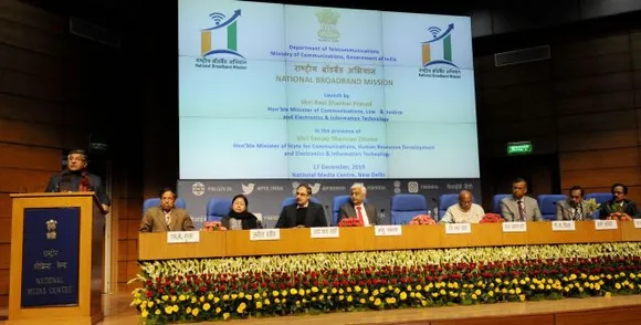 Addressing India’s digital divide with Rs 7 lakh crore investment, Union Minister Ravi Shankar Prasad launches National Broadband Mission